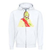 White zombie jesus halloween costume christian christ Zipper Hoodie - maiPhamDesign