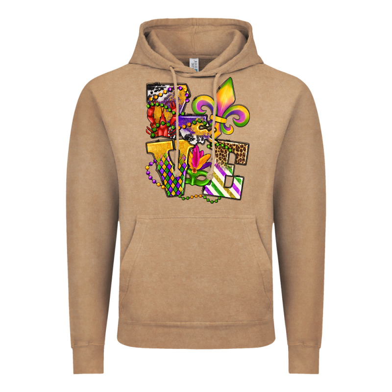 Louisiana Map Love Vintage Hoodie by OliviaCreatesArt | Teevron