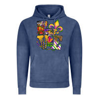 Vintage Denim louisiana map love Vintage Hoodie - OliviaCreatesArt