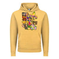 Vintage Mustard louisiana map love Vintage Hoodie - OliviaCreatesArt