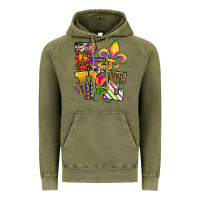 Vintage Olive louisiana map love Vintage Hoodie - OliviaCreatesArt