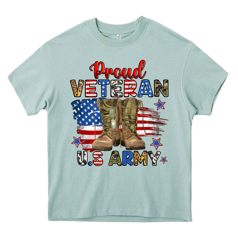 Proud Veteran U.s Army Heavy Core Tee by RanaPortraitStore | Teevron