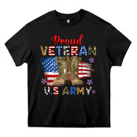 Black proud veteran u.s army Heavy Core Tee - RanaPortraitStore