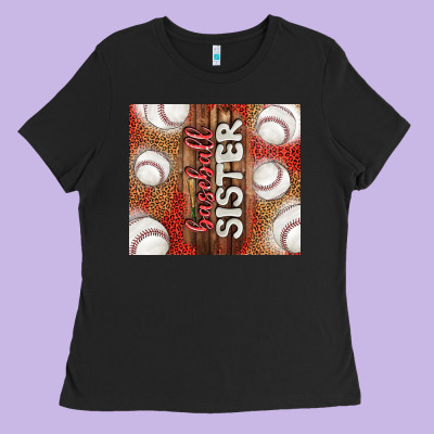 Baseball Sister Ladies Tee Designed By Tumblerdesignbyshophia