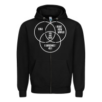 Black 1984 Brave New World Fahrenheit 451 Conspiracy T-Shirt Zipper Hoodie - maiPhamDesign