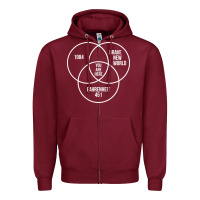 Burgundy 1984 Brave New World Fahrenheit 451 Conspiracy T-Shirt Zipper Hoodie - maiPhamDesign