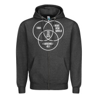 Charcoal Heather 1984 Brave New World Fahrenheit 451 Conspiracy T-Shirt Zipper Hoodie - maiPhamDesign