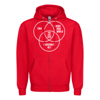 Red 1984 Brave New World Fahrenheit 451 Conspiracy T-Shirt Zipper Hoodie - maiPhamDesign
