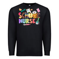 Black school nurse Premium Sweatshirt - AdoDesignShop