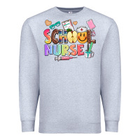 Heather Grey school nurse Premium Sweatshirt - AdoDesignShop
