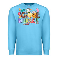 Ocean Blue school nurse Premium Sweatshirt - AdoDesignShop