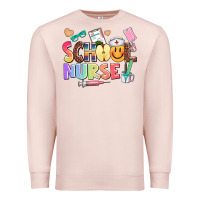 Pale Pink school nurse Premium Sweatshirt - AdoDesignShop