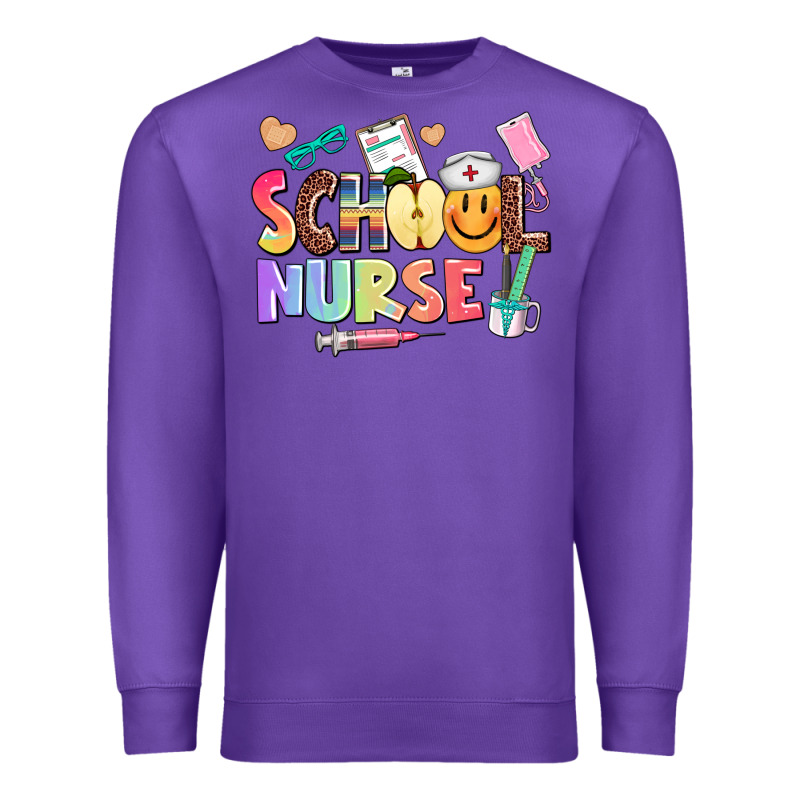 School Nurse Premium Sweatshirt by AdoDesignShop | Teevron