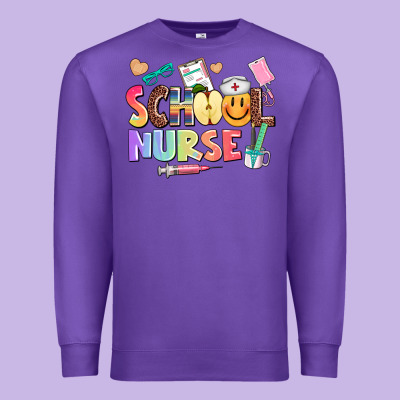 School Nurse Premium Sweatshirt Designed By Adodesignshop