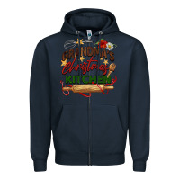 Navy grandma's Christmas kitchen Zipper Hoodie - BarkalooDesign
