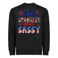 Black star spangled and sassy Heavyweight Sweatshirt - Artiststas