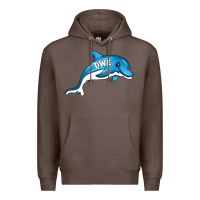 Coffee dolphin dwe Premium Hoodie - CowhideDigitalArt