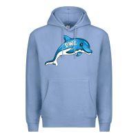 Colony Blue dolphin dwe Premium Hoodie - CowhideDigitalArt