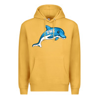 Mustard dolphin dwe Premium Hoodie - CowhideDigitalArt
