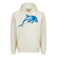 Oatmeal Heather dolphin dwe Premium Hoodie - CowhideDigitalArt
