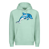 Seafoam dolphin dwe Premium Hoodie - CowhideDigitalArt
