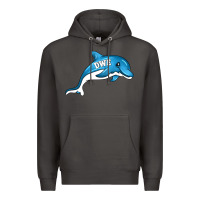Smoke dolphin dwe Premium Hoodie - CowhideDigitalArt