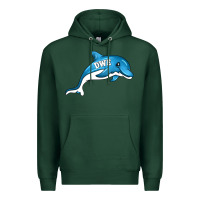 Sports Green dolphin dwe Premium Hoodie - CowhideDigitalArt