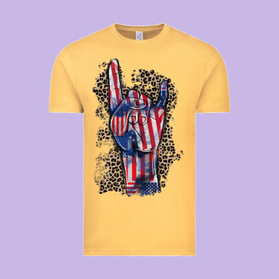 Freedom Rock Hand 4th Of July Vintage Tee Designed By Cowgirlartshop