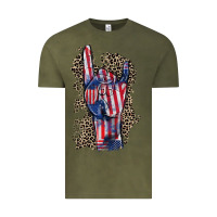 Vintage Olive Freedom rock hand 4th of july Vintage Tee - CowGirlArtShop