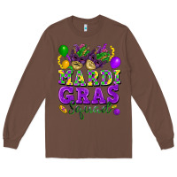 Chestnut Mardi Gras squad Long Sleeve Tee - FaDigitalArtStudio