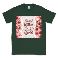 Sports Green to the world you are a mother but to your family y Classic Tee - TumblerDesignByShophia