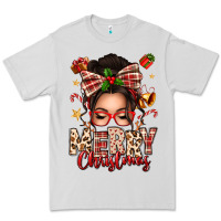 Dove Grey merry christmas messy bun Premium Tee - texasbilliewilder