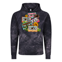 Cloud Black 90s country caassette tapes Vintage Hoodie - OliviaCreatesArt