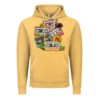 Vintage Mustard 90s country caassette tapes Vintage Hoodie - OliviaCreatesArt