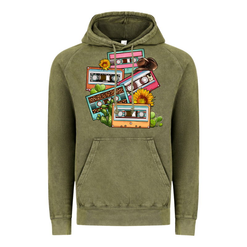 90s Country Caassette Tapes Vintage Hoodie by OliviaCreatesArt | Teevron