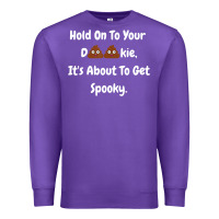 Purple spooky halloween women and children Premium Sweatshirt - maiPhamDesign