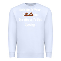 White spooky halloween women and children Premium Sweatshirt - maiPhamDesign