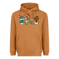 Meerkat indian coffee cups Heavyweight Hoodie - AdoDesignShop