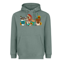 Sage indian coffee cups Heavyweight Hoodie - AdoDesignShop