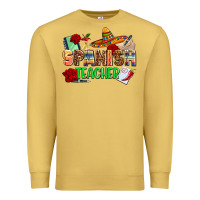 Antique Gold spanish teacher Premium Sweatshirt - AdoDesignShop