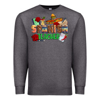 Charcoal Heather spanish teacher Premium Sweatshirt - AdoDesignShop