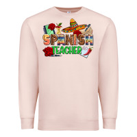 Pale Pink spanish teacher Premium Sweatshirt - AdoDesignShop