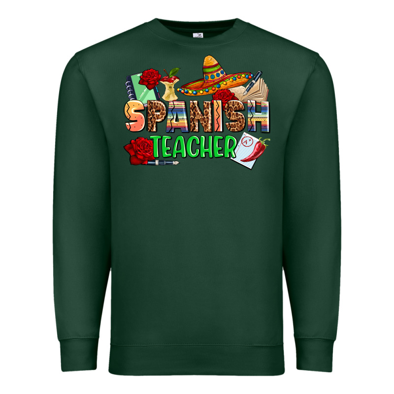 Spanish Teacher Premium Sweatshirt by AdoDesignShop | Teevron