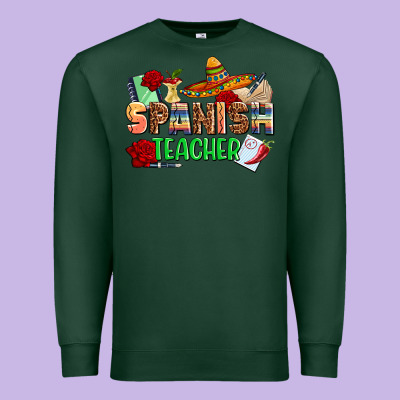 Spanish Teacher Premium Sweatshirt Designed By Adodesignshop