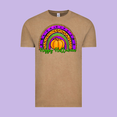 Happy Halloween Rainbow Vintage Tee Designed By Jasminsmagicworld