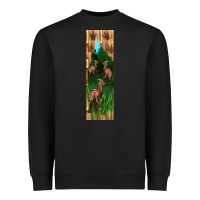 Black dinosaur parasaurolophus pen wrap Heavyweight Sweatshirt - Artiststas