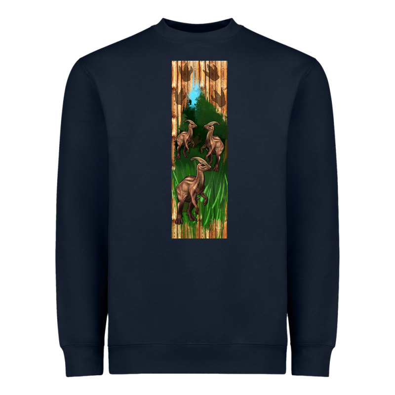 Dinosaur Parasaurolophus Pen Wrap Heavyweight Sweatshirt by Artiststas | Teevron
