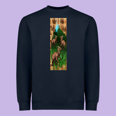 Dinosaur Parasaurolophus Pen Wrap Heavyweight Sweatshirt Designed By Artiststas