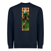 Navy dinosaur parasaurolophus pen wrap Heavyweight Sweatshirt - Artiststas