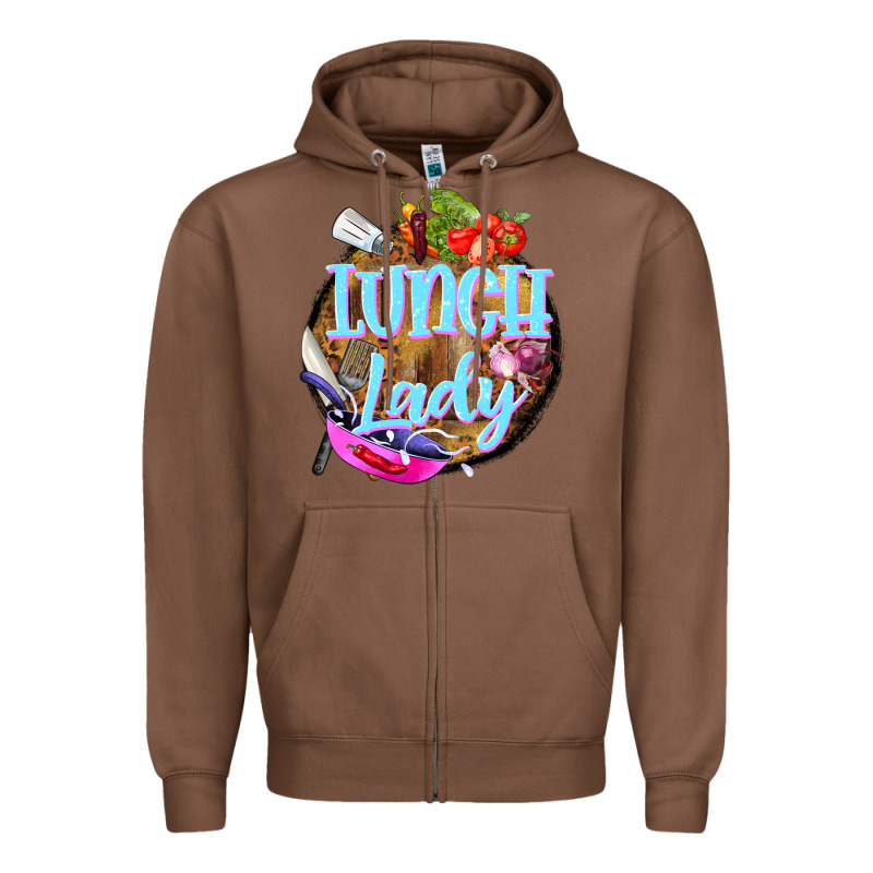 Western Lunch Lady Zipper Hoodie by BarkalooDesign | Teevron